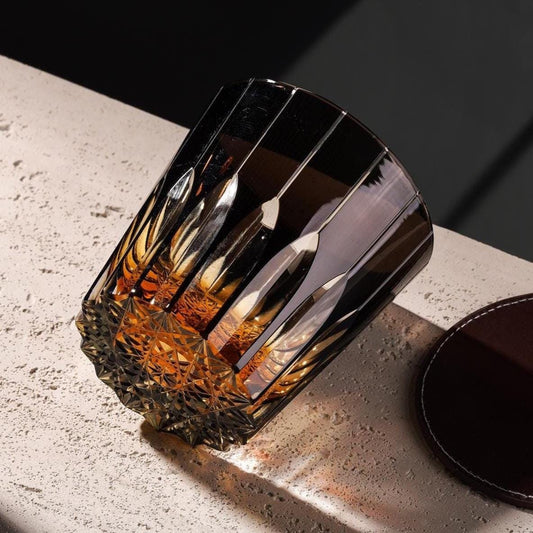 Vitraelle Kiriko Black Starlight Whiskey Glass – product image 1