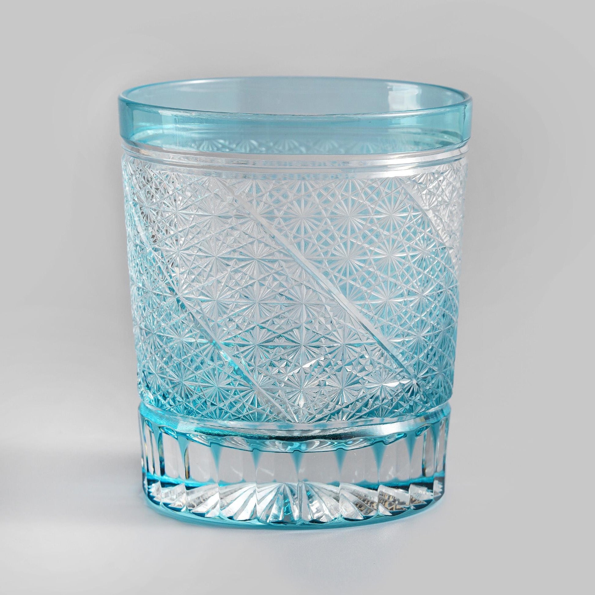 Vitraelle Hand-Cut Blue Whisky Glass – product image 8