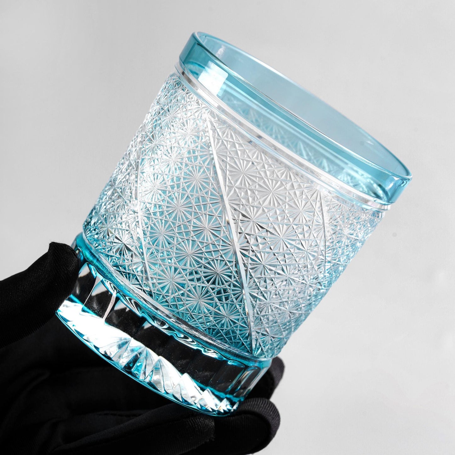 Vitraelle Hand-Cut Blue Whisky Glass – product image 4