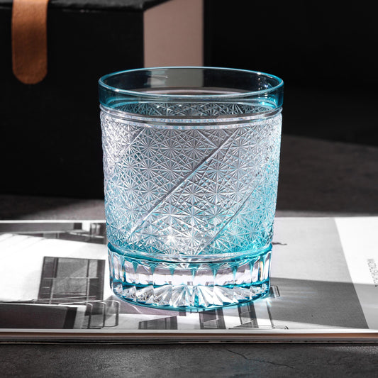 Vitraelle Hand-Cut Blue Whisky Glass – product image 2
