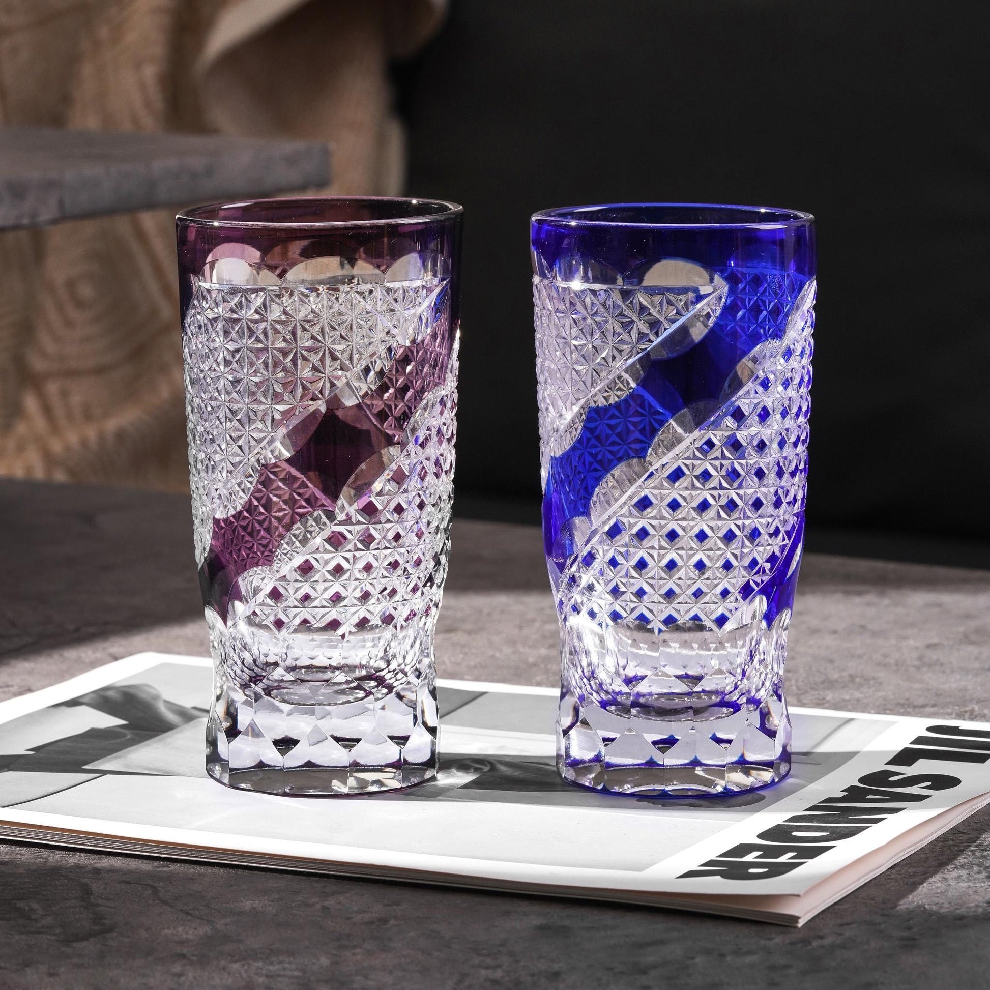Vitraelle Hand-Cut Crystal Beer Glasses – product image 2
