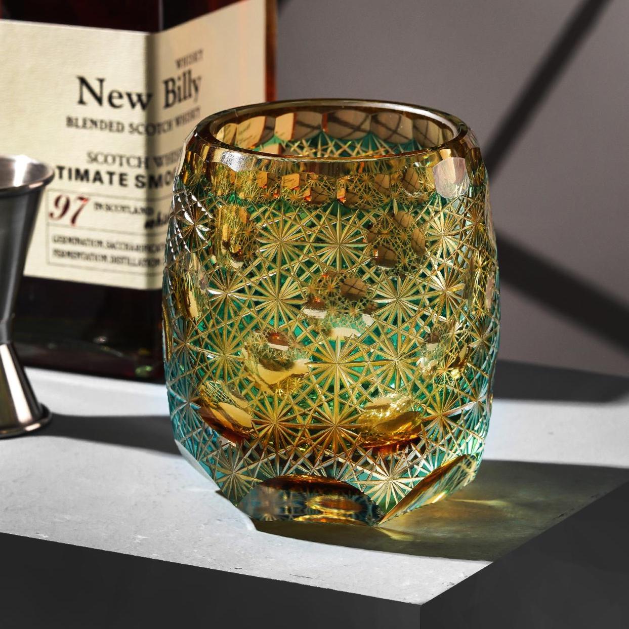 lovecove Hand-Carved Whiskey Rocks Glass – product image 1