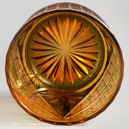 lovecove Hand-Cut Luxury Green Wave Whiskey Glass – product image 7