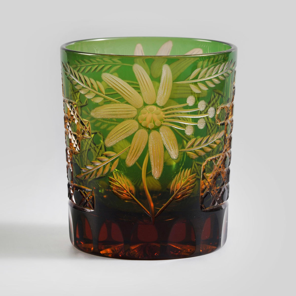 lovecove Hand-Cut Flower Pattern Whiskey Glass – product image 8