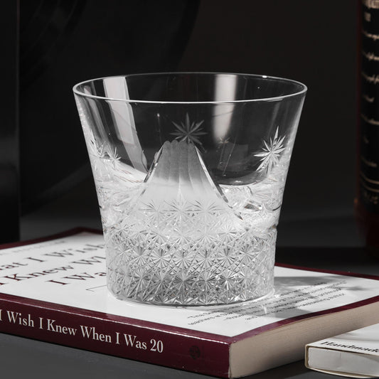 Vitraelle Hand-Cut Clear Fuji Whiskey Glass – product image 1
