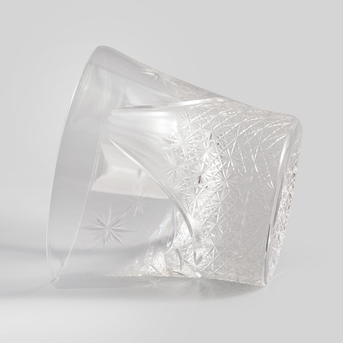 lovecove Hand-Cut Clear Fuji Whiskey Glass – product image 4
