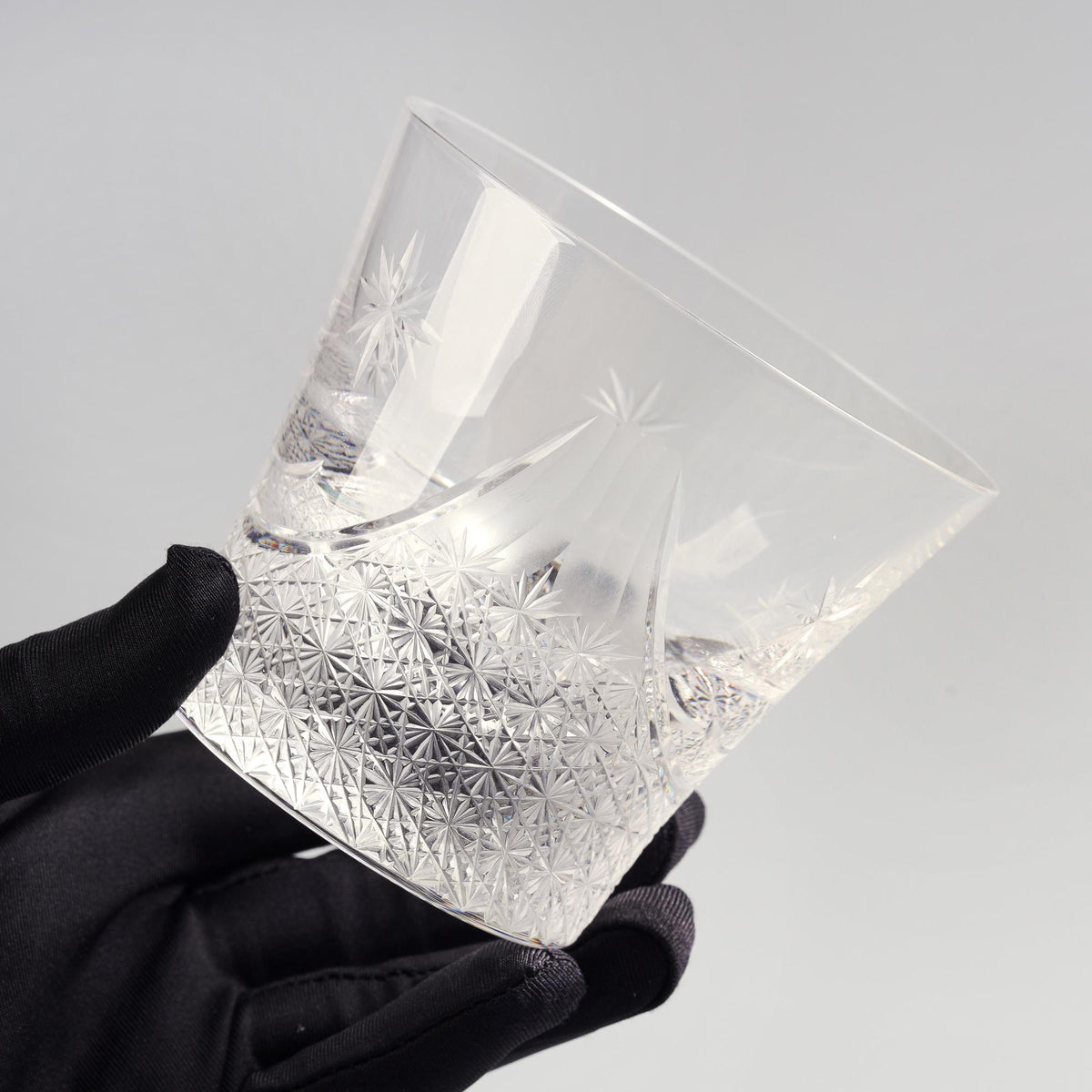 lovecove Hand-Cut Clear Fuji Whiskey Glass – product image 3