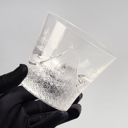lovecove Hand-Cut Clear Fuji Whiskey Glass – product image 3