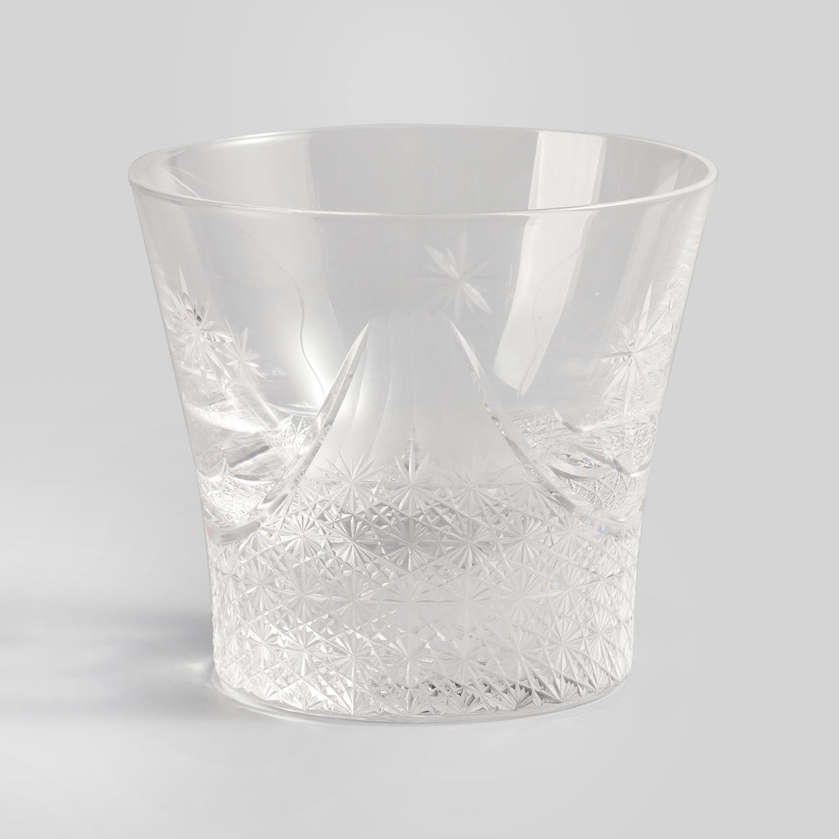 lovecove Hand-Cut Clear Fuji Whiskey Glass – product image 7