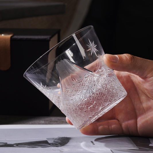 Vitraelle Hand-Cut Clear Fuji Whiskey Glass – product image 2