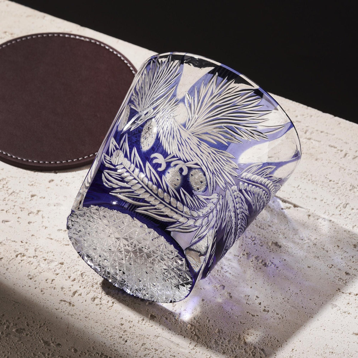 lovecove Old-Fashioned Engraved Phoenix Whiskey Glasses – product image 1