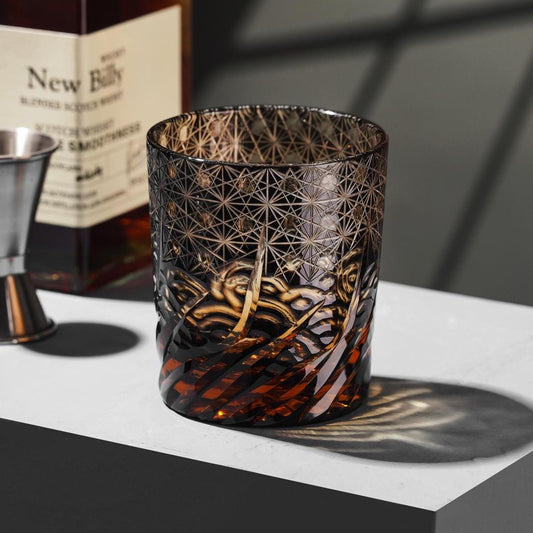 Vitraelle Vintage Black Crystal Whiskey Glass – product image 1