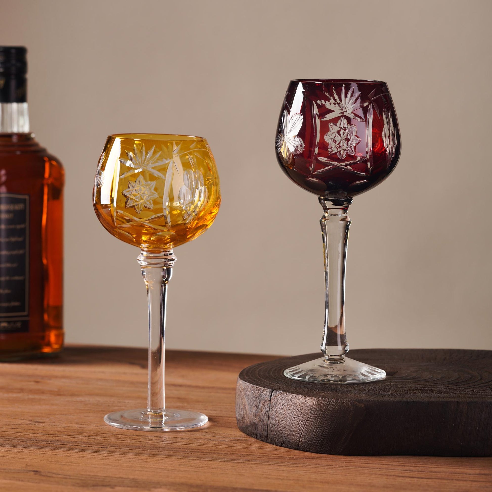 Vitraelle Vintage Cut Crystal Wine Glasses – product image 1