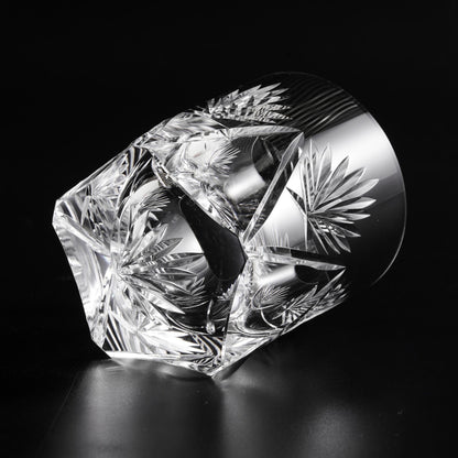 lovecove Crystal-Cut Clear Floral Whiskey Glass – product image 5