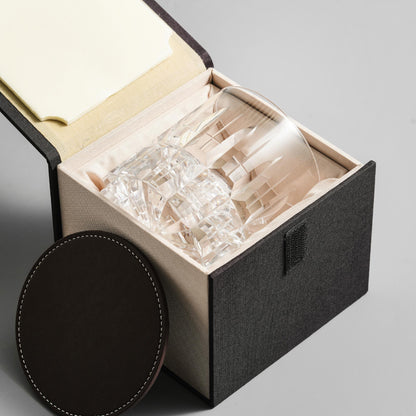 lovecove Hand-Engraved Luxury Crystal Whiskey Glass – product image 3