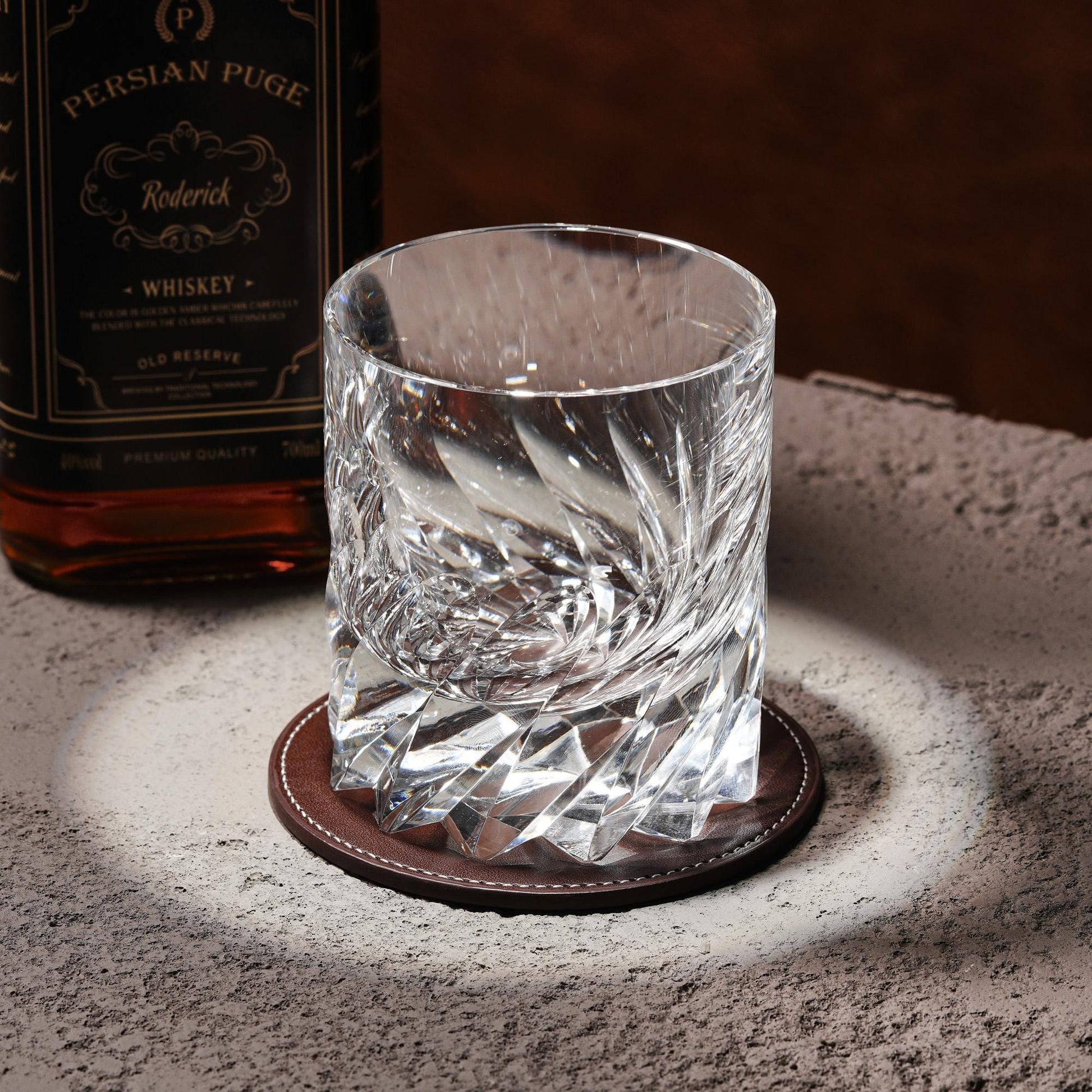 Vitraelle Crystal Cut Lead-free Heavy Whiskey Glass – product image 2
