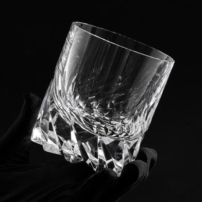 lovecove Crystal Cut Lead-free Heavy Whiskey Glass – product image 4