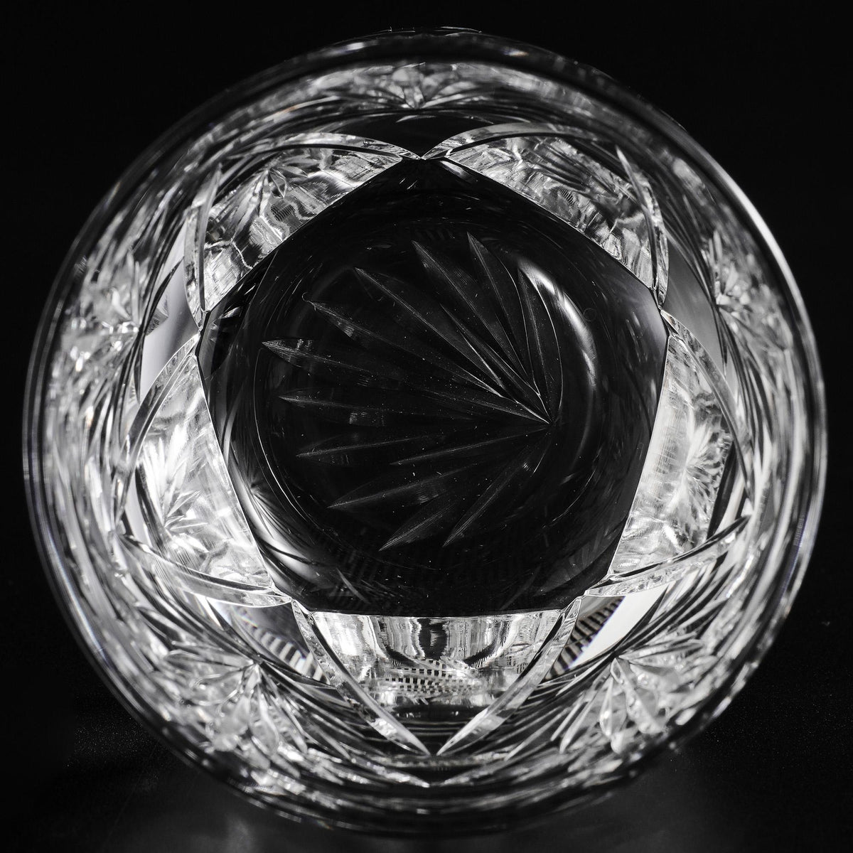 lovecove Crystal-Cut Clear Floral Whiskey Glass – product image 7