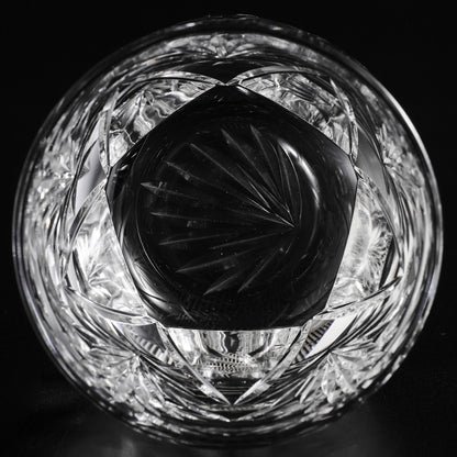 lovecove Crystal-Cut Clear Floral Whiskey Glass – product image 7