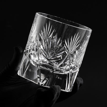 lovecove Crystal-Cut Clear Floral Whiskey Glass – product image 4