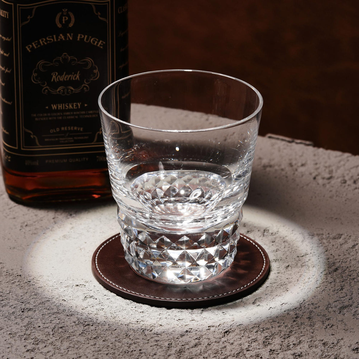 lovecove Hand-Cut Unique Crystal Whisky Glass – product image 2