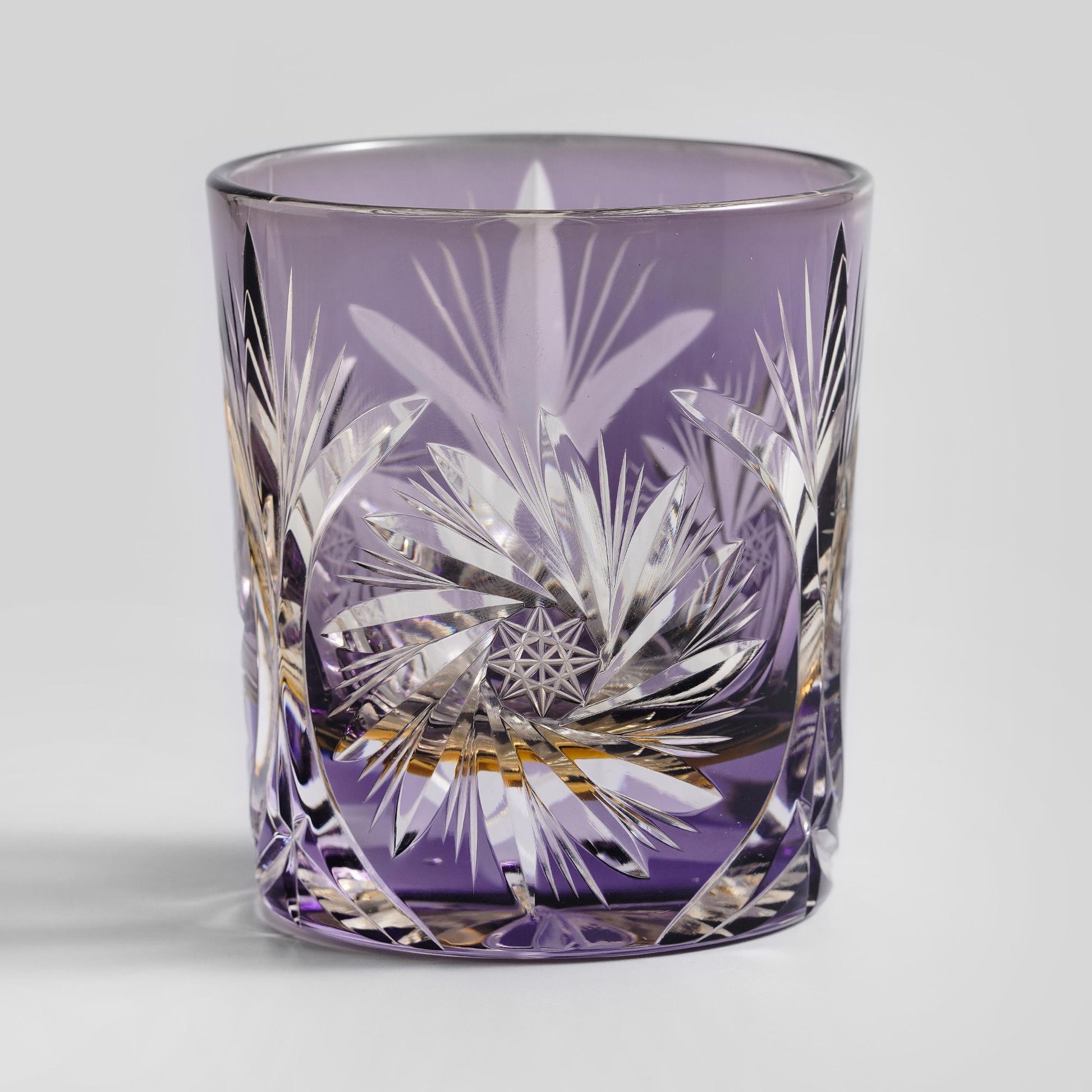 Vitraelle Crystal-Cut Luxury Purple Whiskey Glass – product image 7