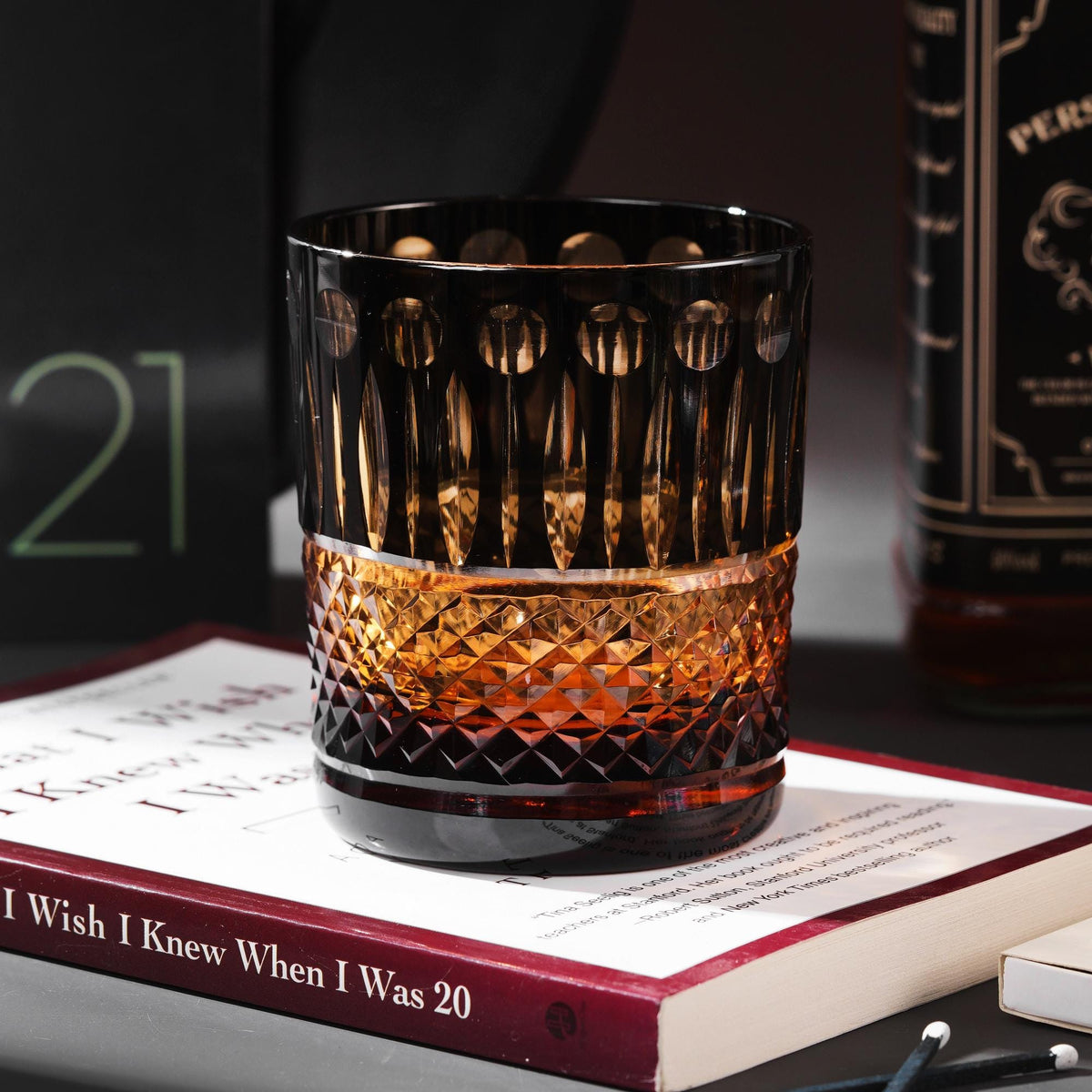 lovecove Engraved Vintage Pattern Whiskey Glasses – product image 2