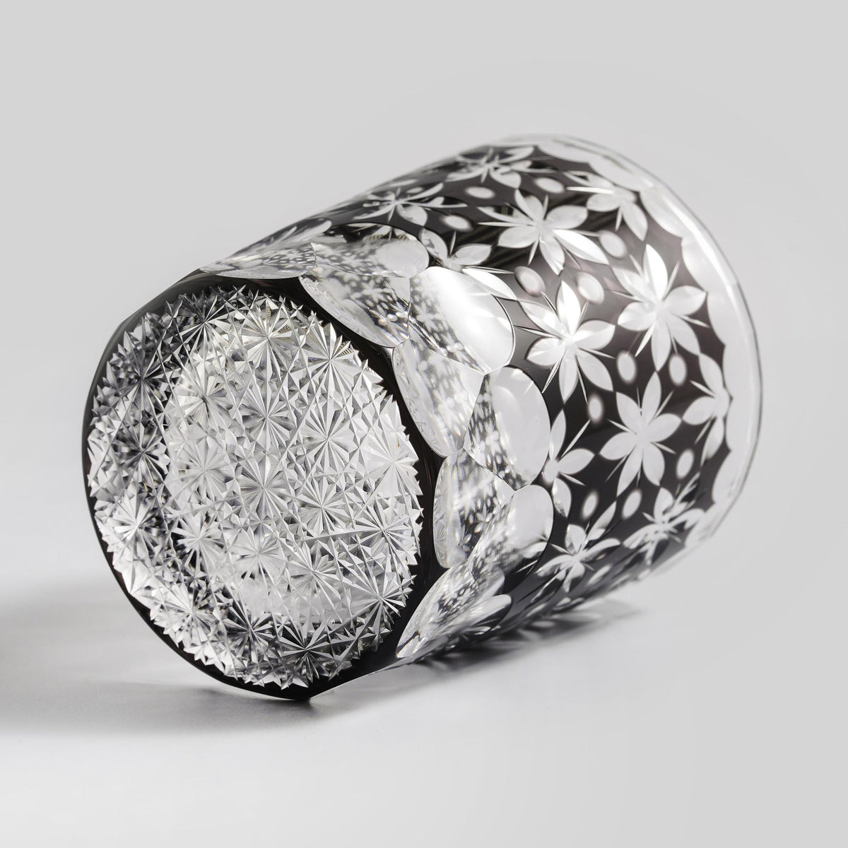 lovecove Engraved Floral Crystal Whiskey Glass – product image 6