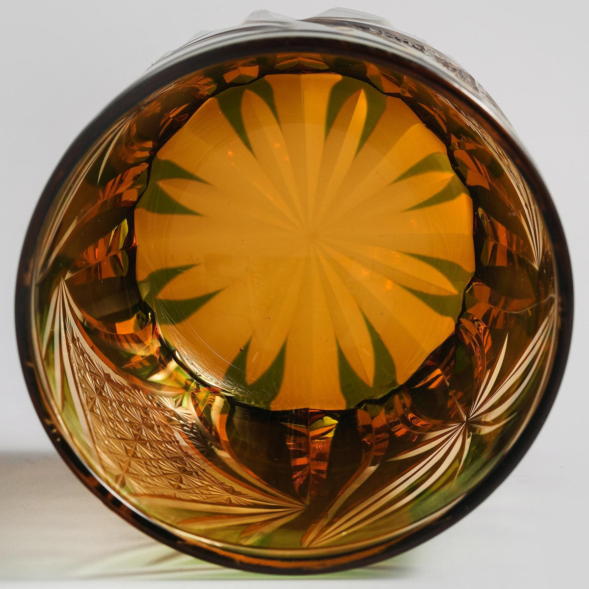 lovecove Hand-Cut Green Butterfly Whiskey Glass – product image 6
