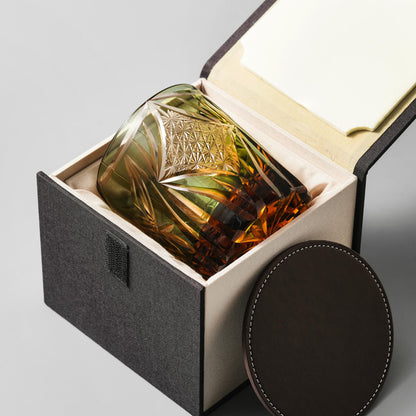 lovecove Engraved Butterfly Crystal Whiskey Glass image 4