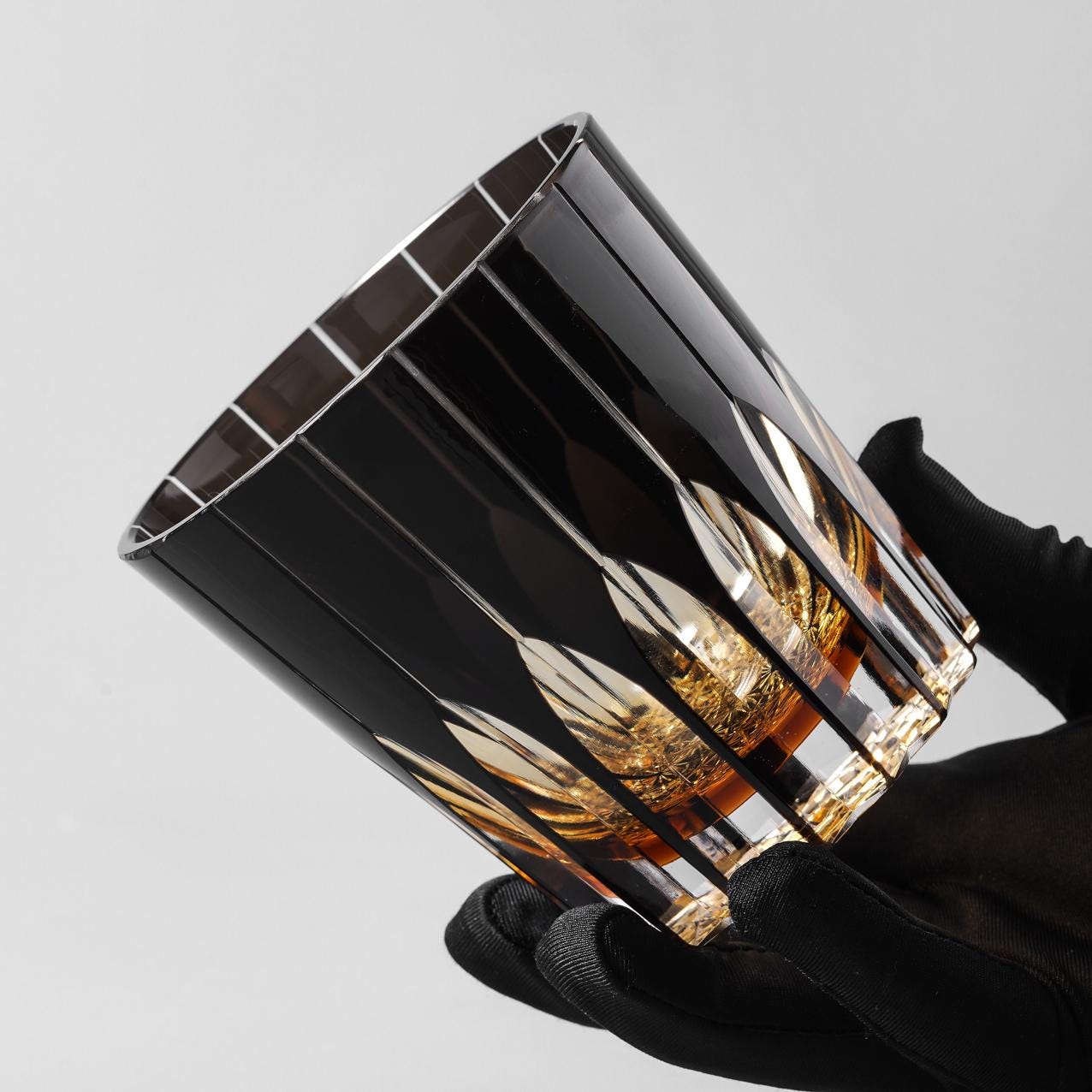 Vitraelle Kiriko Black Starlight Whiskey Glass image 6