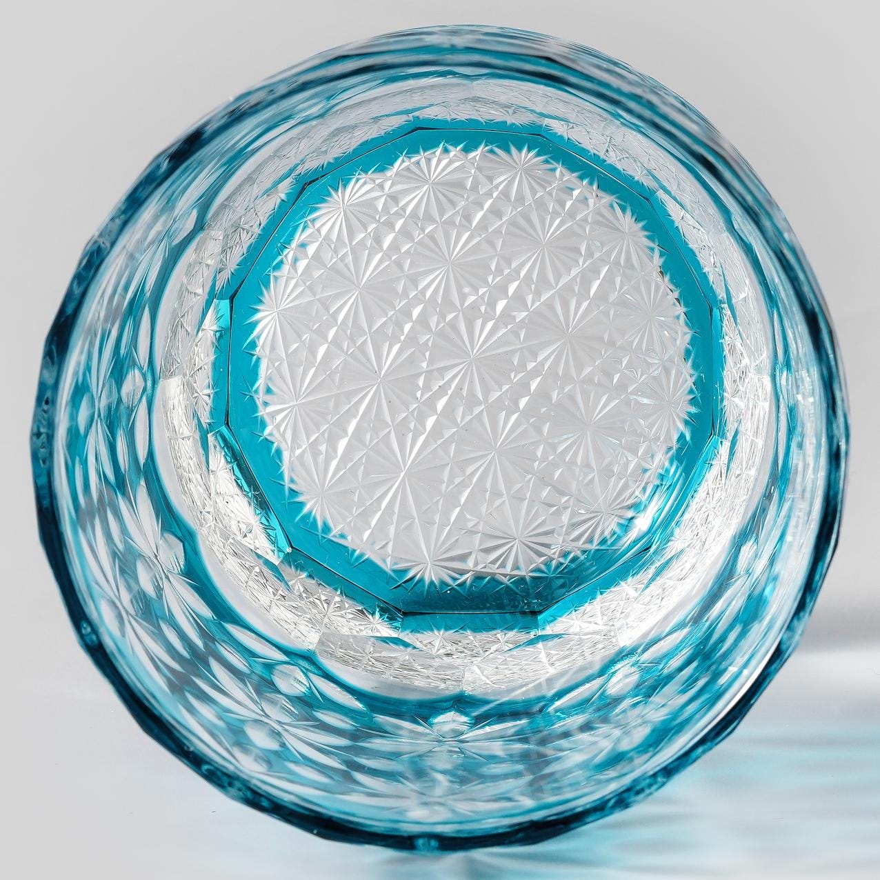 Vitraelle Kiriko Blue Sakura Whiskey Glass image 6