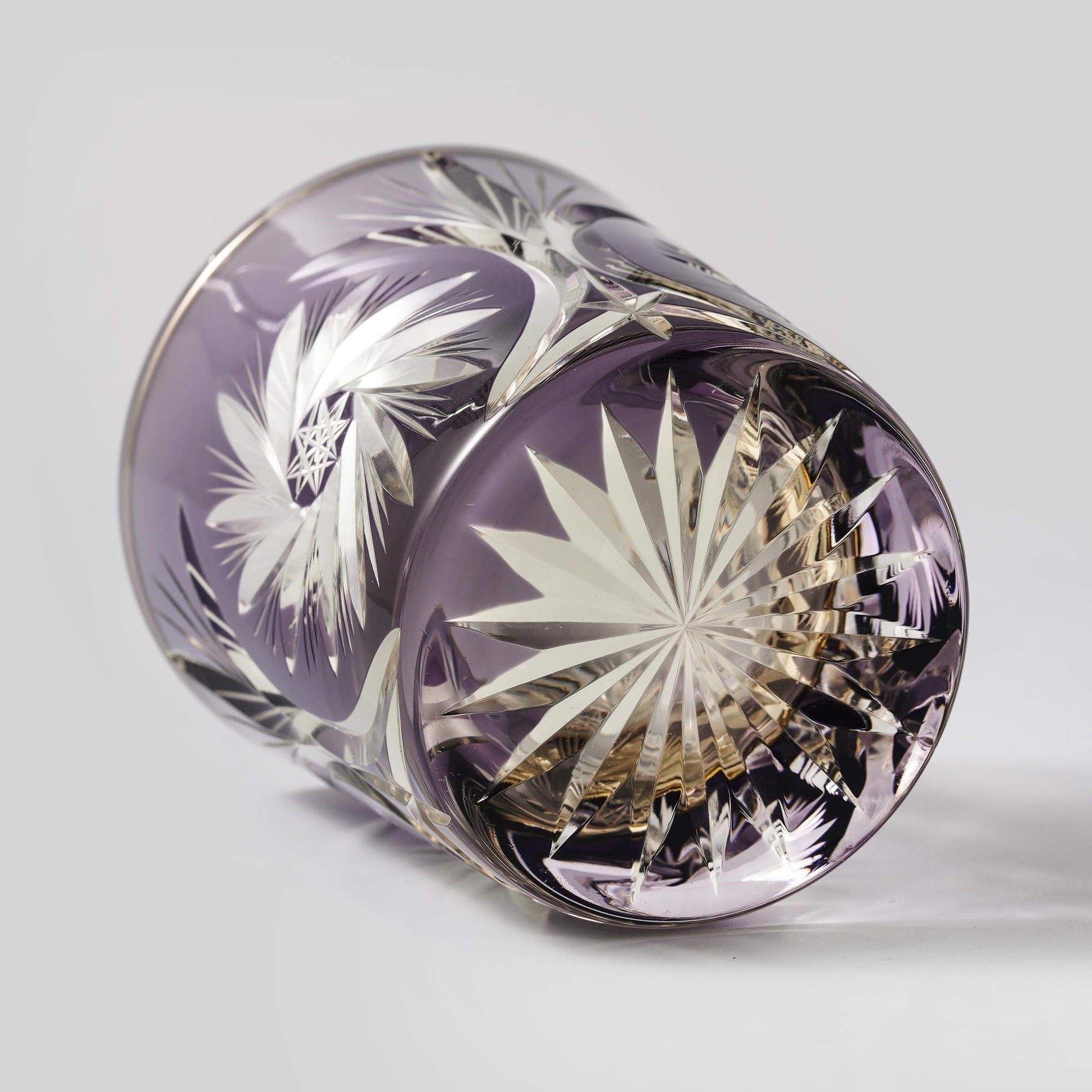 lovecove Kiriko Purple Star Cut Whiskey Glass image 6