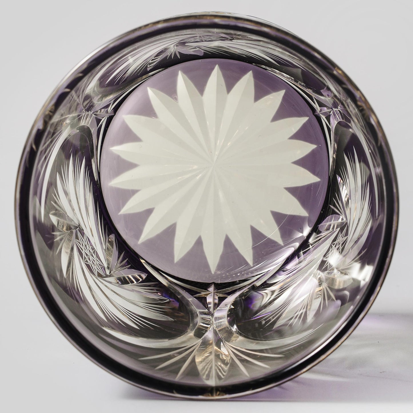 lovecove Kiriko Purple Star Cut Whiskey Glass image 7
