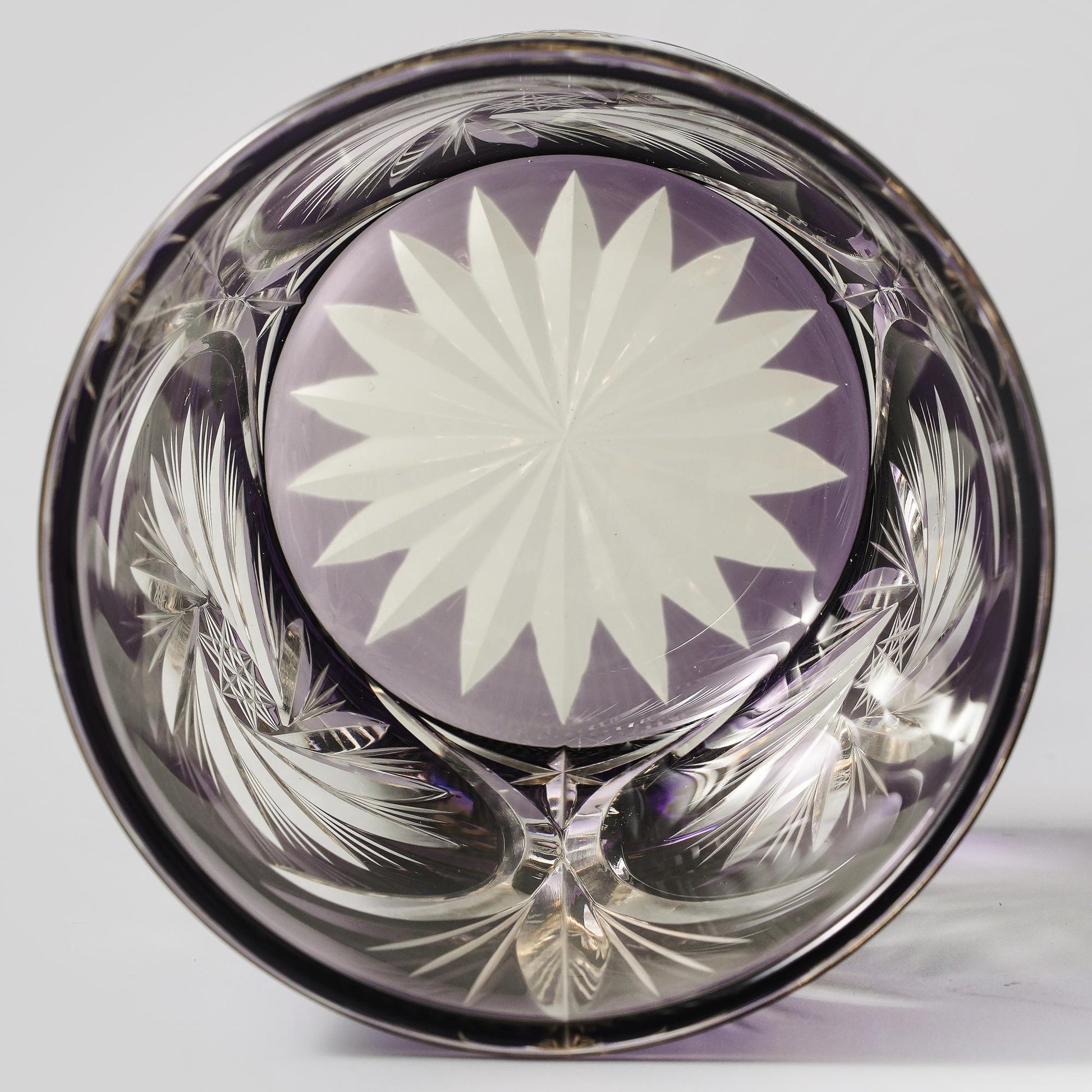 lovecove Kiriko Purple Star Cut Whiskey Glass image 7