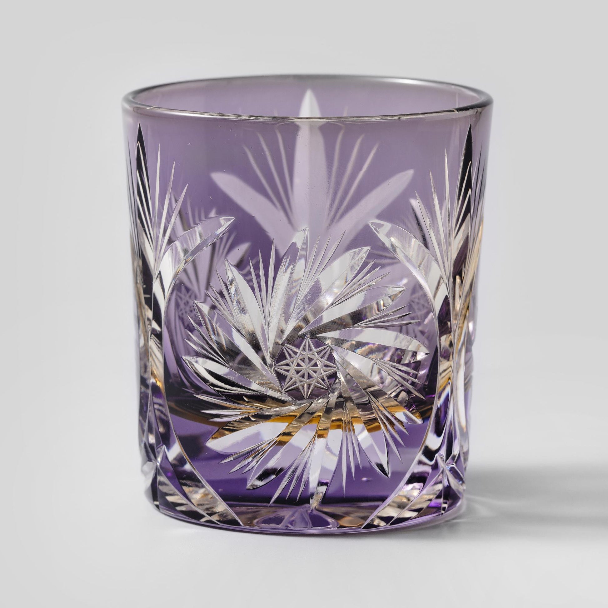 lovecove Kiriko Purple Star Cut Whiskey Glass image 8
