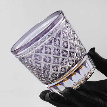 lovecove Kiriko Shining Purple Whiskey Glass image 4