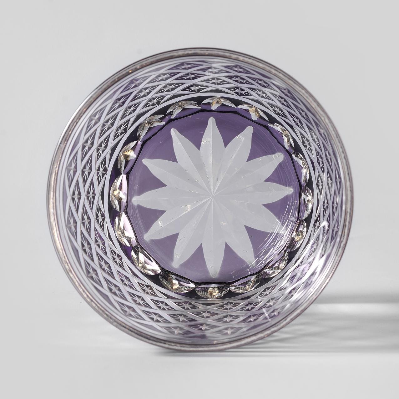 lovecove Kiriko Shining Purple Whiskey Glass image 7