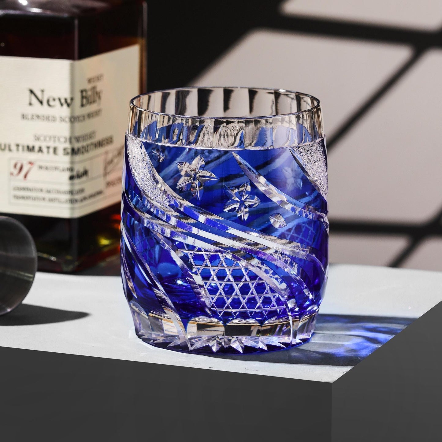 Vitraelle Ocean Wave Crystal Whisky Glass image 1