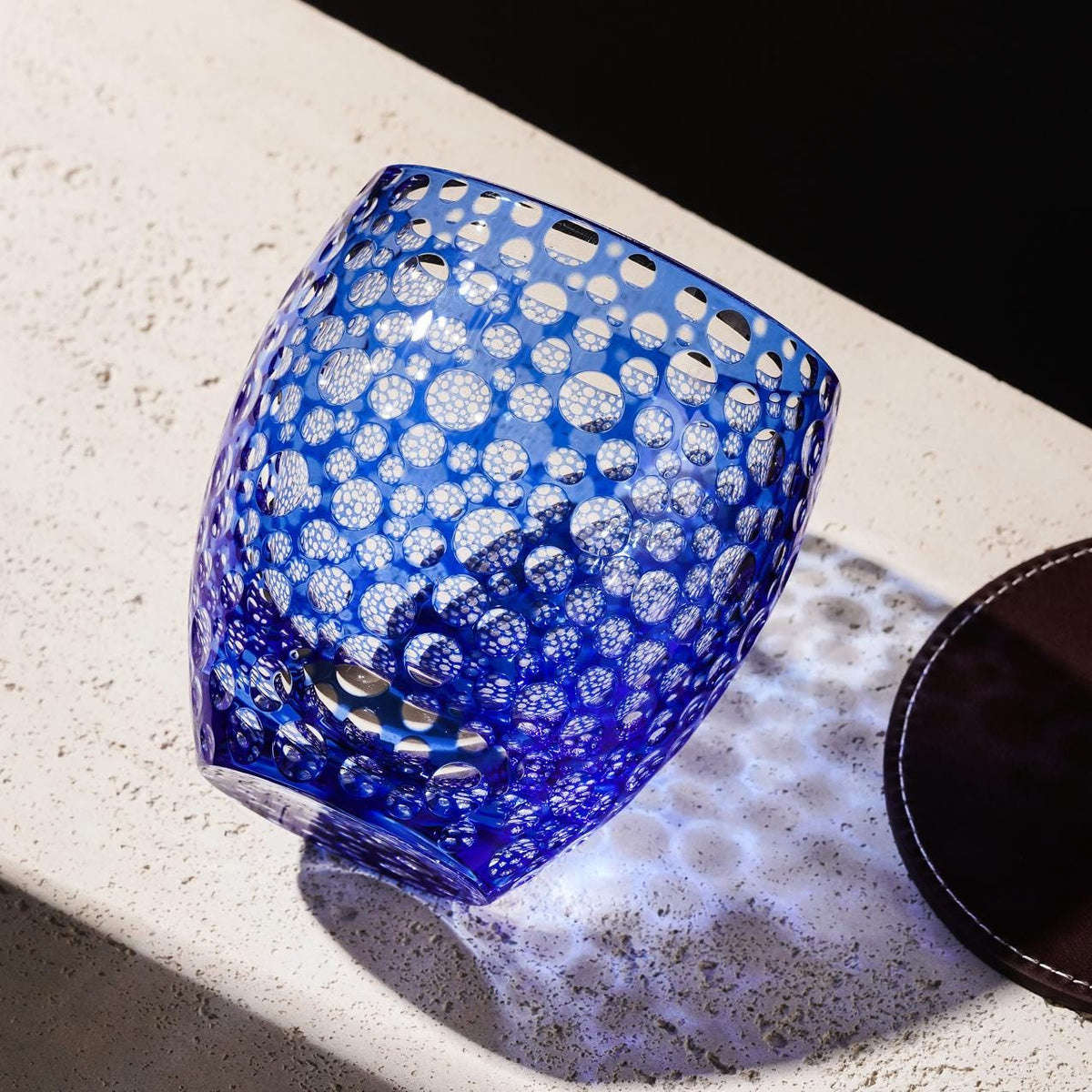 lovecove -Style Blue Bubble Whiskey Glass image 4