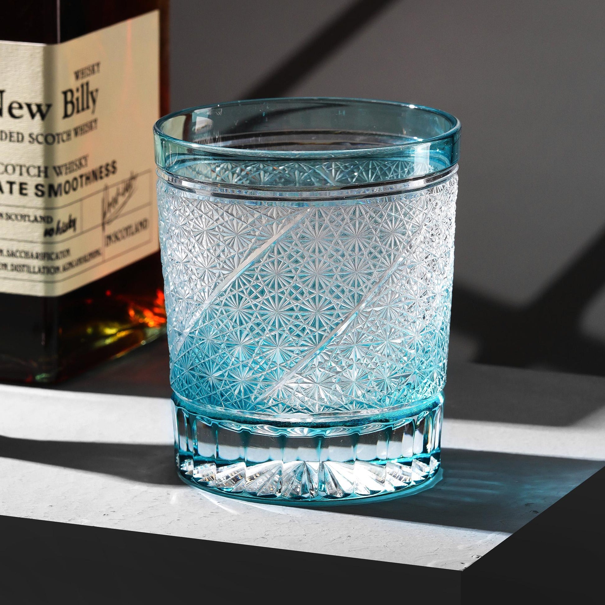 lovecove Vintage Blue Wave Whiskey Glass image 2