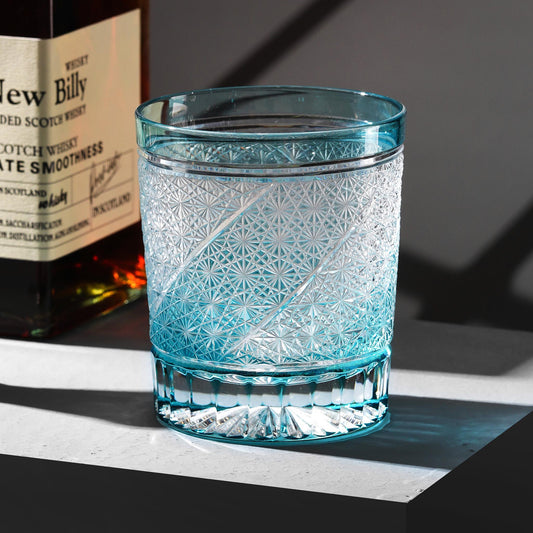 lovecove Vintage Blue Wave Whiskey Glass image 2