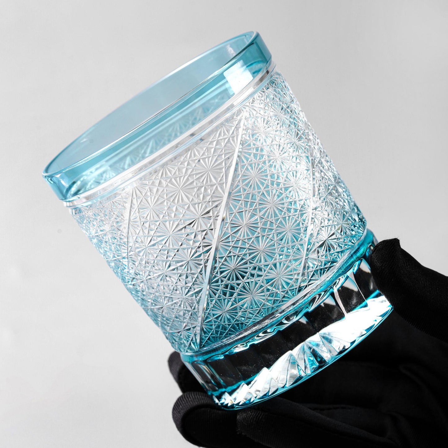 lovecove Vintage Blue Wave Whiskey Glass image 3