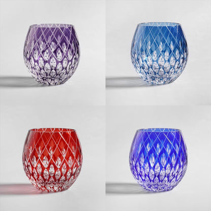 lovecove Kiriko Old Fashioned Crystal Whisky Glass image 6
