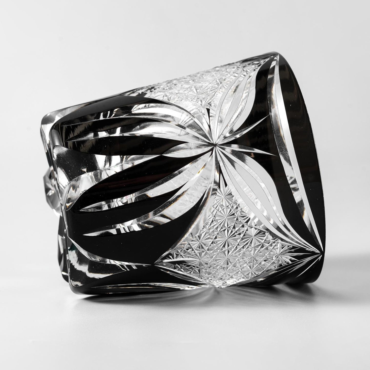 Vitraelle Old Fashioned Black Butterfly Whiskey Glass image 2