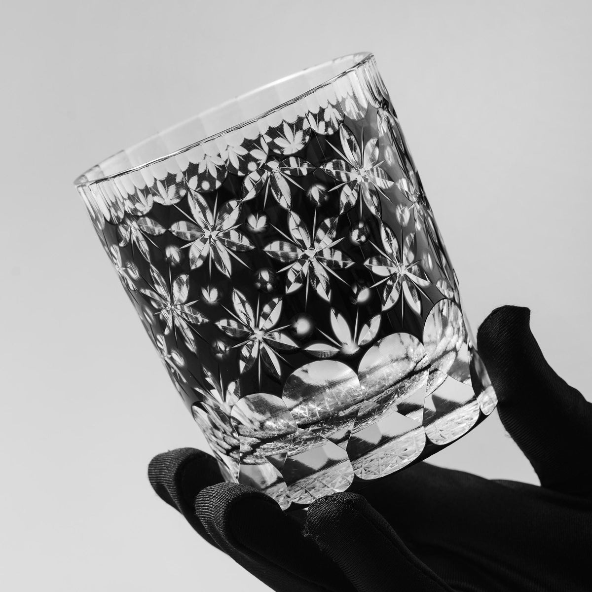 lovecove Old-Fashioned Black Sakura Whiskey Glass image 4