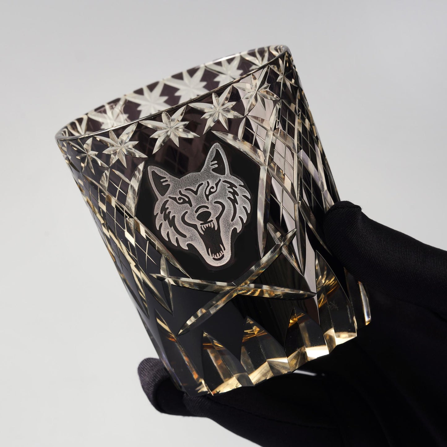 lovecove Old-Fashioned Black Wolf Whiskey Glasses image 5