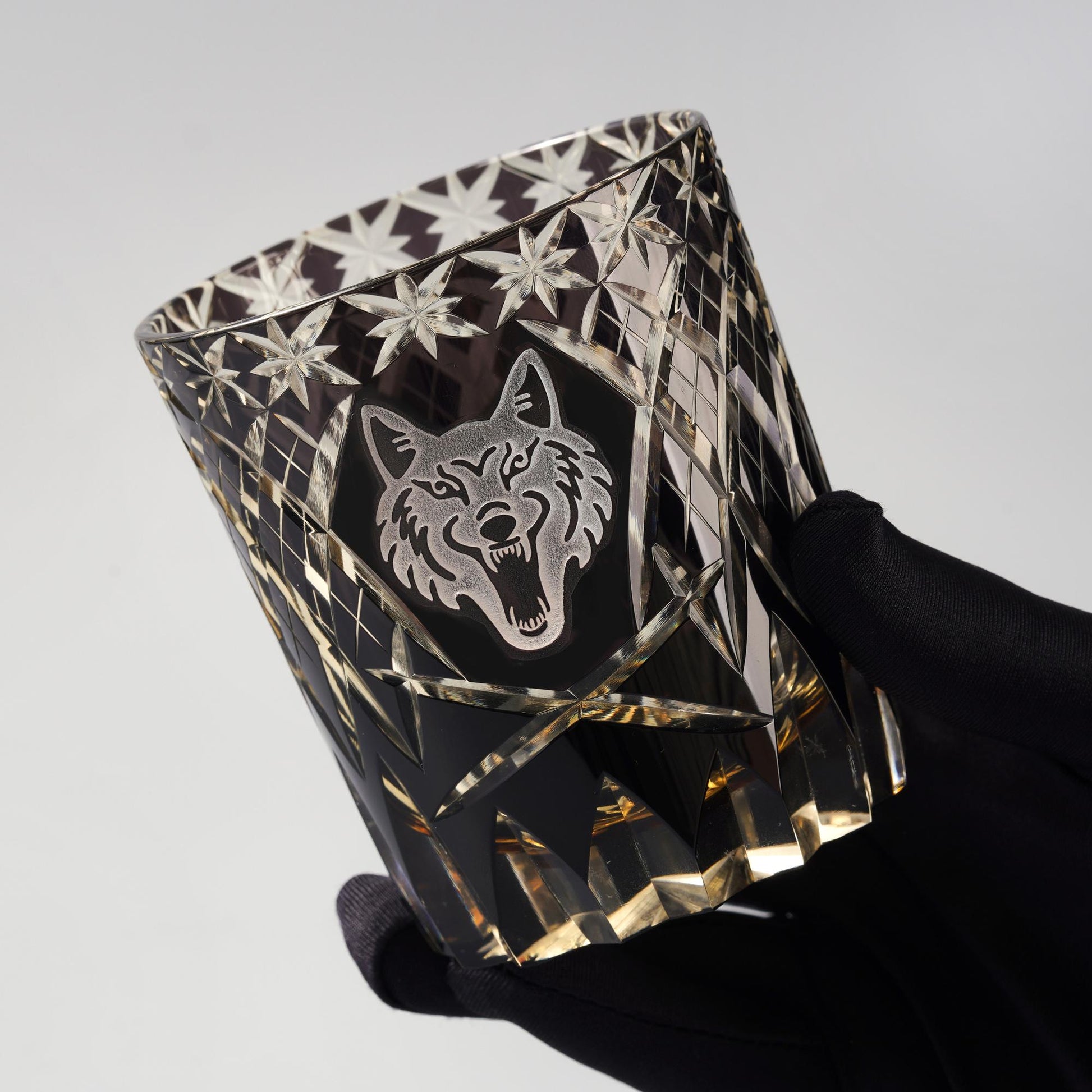lovecove Old-Fashioned Black Wolf Whiskey Glasses image 5