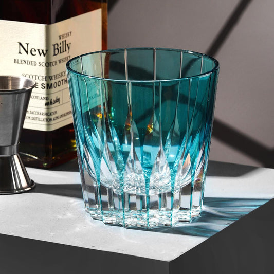 lovecove Old-Fashioned Blue Starlight Rocks Glass image 2