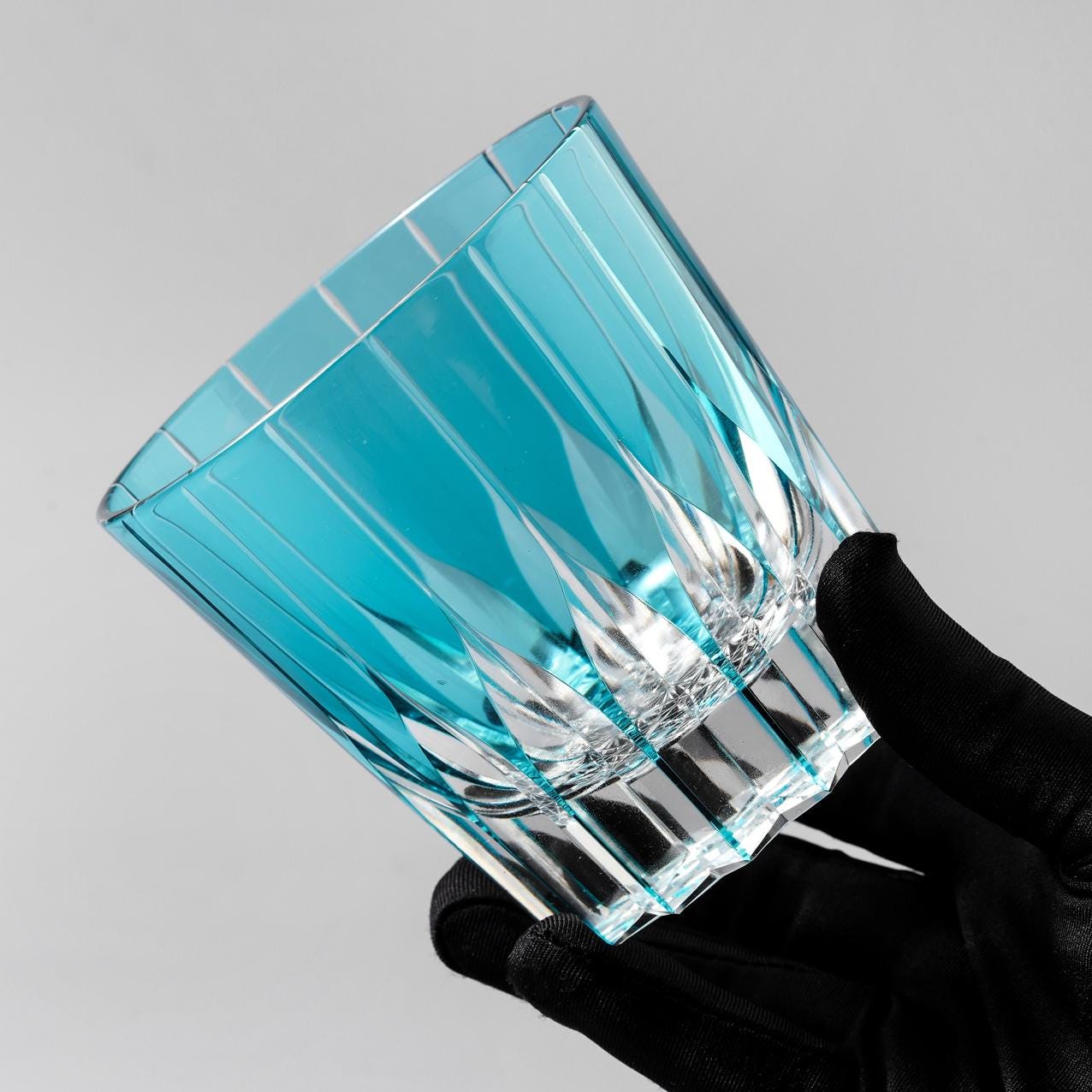 lovecove Old-Fashioned Blue Starlight Rocks Glass image 4